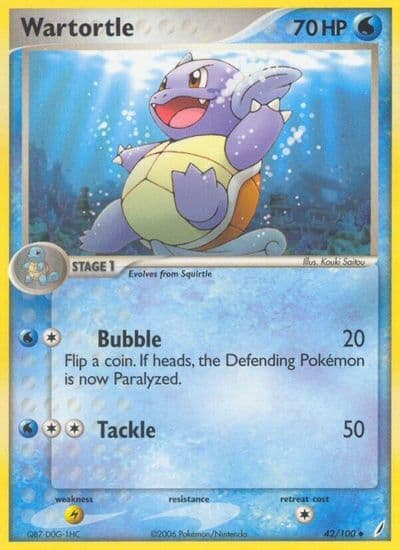 Wartortle Crystal Guardians Pokemon card