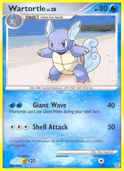 Wartortle Secret Wonders Pokemon card