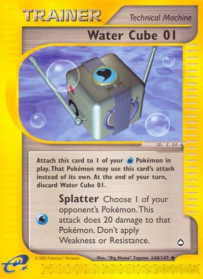 Water Cube 01 Aquapolis Pokemon card