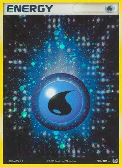 Water Energy Emerald Pokemon card