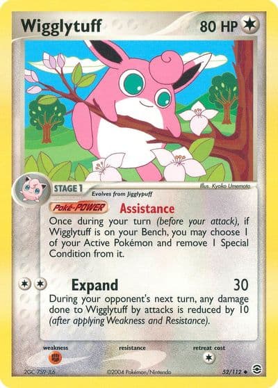 Wigglytuff FireRed & LeafGreen Pokemon card