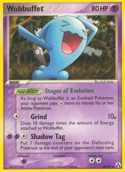 Wobbuffet Legend Maker Pokemon card