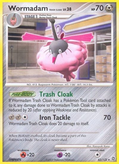 Wormadam Trash Cloak Secret Wonders Pokemon card