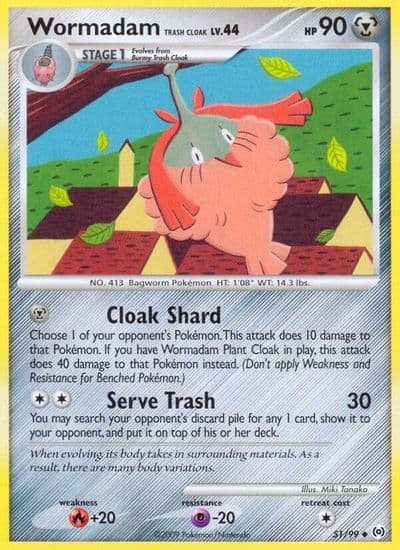 Wormadam Trash Cloak Arceus Pokemon card