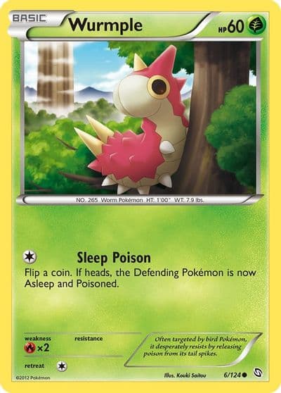 Wurmple Dragons Exalted Pokemon card