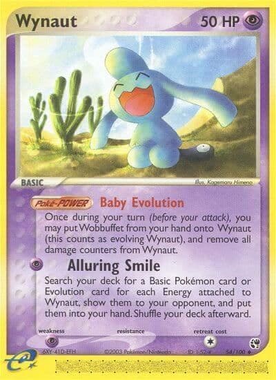 Wynaut Sandstorm Pokemon card