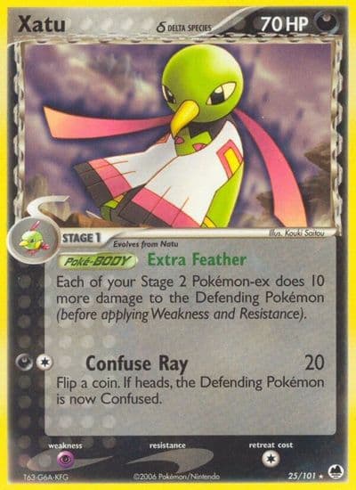 Xatu (Delta Species) Dragon Frontiers Pokemon card