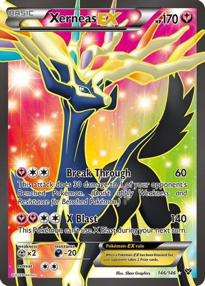 Xerneas EX (146 Full Art) XY Base Set Pokemon card