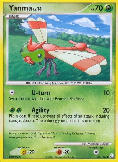 Yanma Legends Awakened Pokemon card