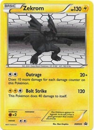 Zekrom - BW005 Black and White Promos Pokemon card