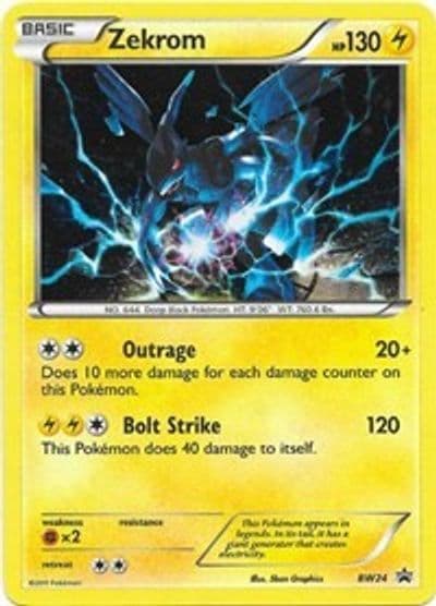 Zekrom - BW24 Black and White Promos Pokemon card