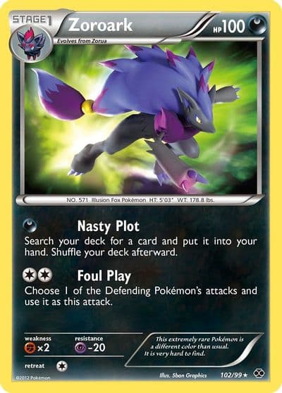 Zoroark Next Destinies Pokemon card