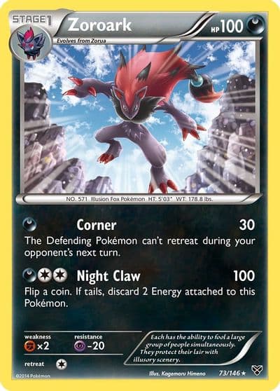 Zoroark XY Base Set Pokemon card