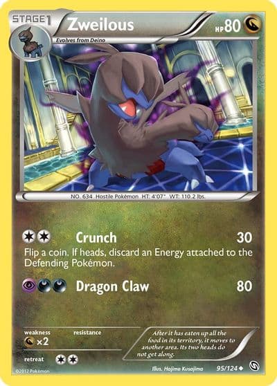 Zweilous (95) Dragons Exalted Pokemon card