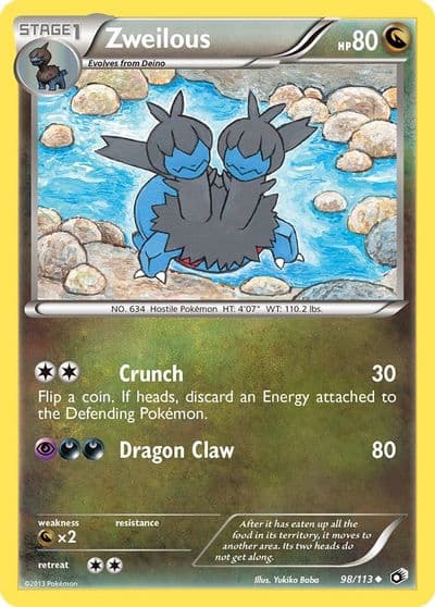 Zweilous Legendary Treasures Pokemon card