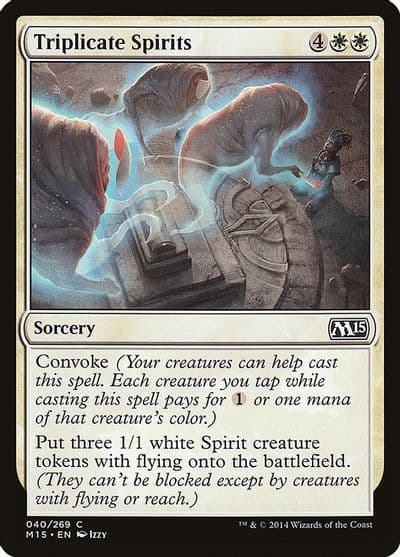 Triplicate Spirits Magic 2015 (M15) Magic card