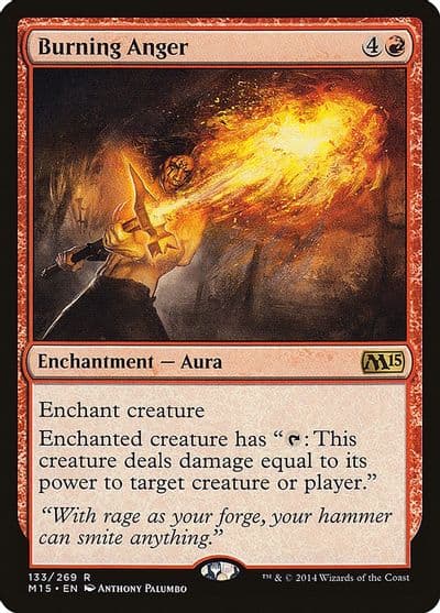 Burning Anger Magic 2015 (M15) Magic card