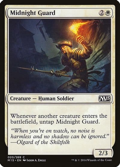 Midnight Guard Magic 2015 (M15) Magic card