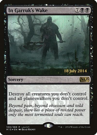 In Garruks Wake Launch Party & Release Event Promos Magic card