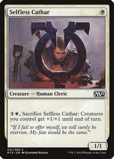 Selfless Cathar Magic 2015 (M15) Magic card