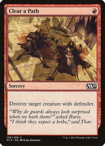 Clear a Path Magic 2015 (M15) Magic card