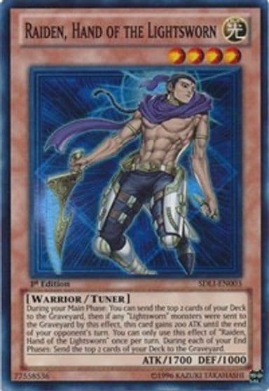 Raiden Hand of the Lightsworn Structure Deck: Realm of Light Yu-Gi-Oh! card