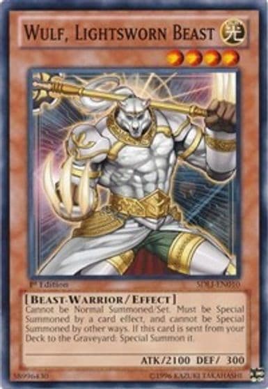 Wulf Lightsworn Beast Structure Deck: Realm of Light Yu-Gi-Oh! card