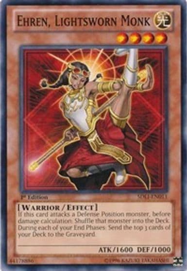 Ehren Lightsworn Monk Structure Deck: Realm of Light Yu-Gi-Oh! card