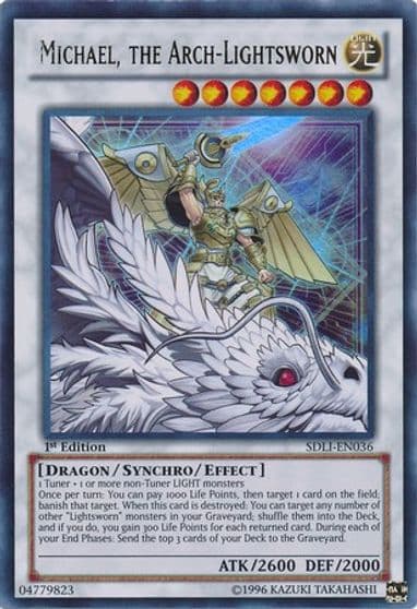 Michael the Arch Lightsworn Structure Deck: Realm of Light Yu-Gi-Oh! card