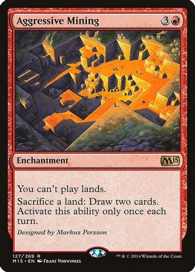 Aggressive Mining Magic 2015 (M15) Magic card