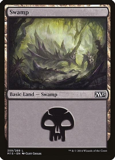 Swamp 259 Magic 2015 (M15) Magic card