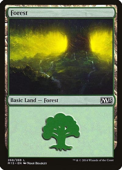 Forest 268 Magic 2015 (M15) Magic card
