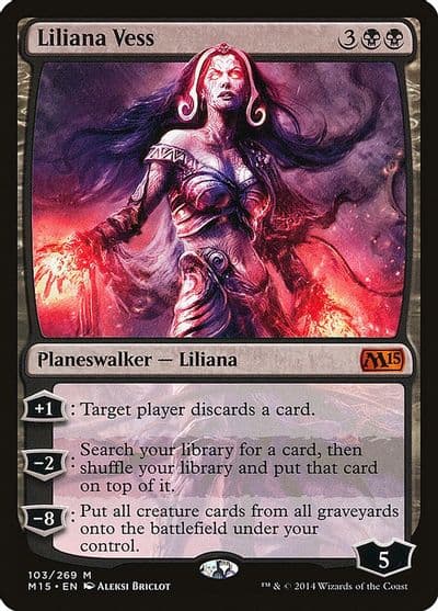 Liliana Vess Magic 2015 (M15) Magic card