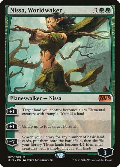 Nissa Worldwaker Magic 2015 (M15) Magic card