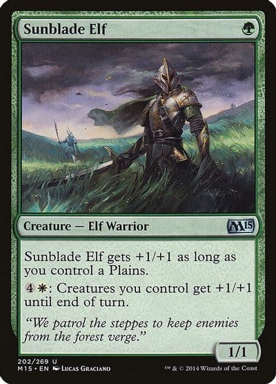 Sunblade Elf Magic 2015 (M15) Magic card