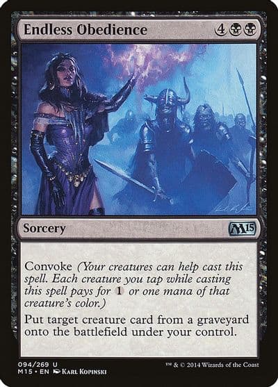 Endless Obedience Magic 2015 (M15) Magic card