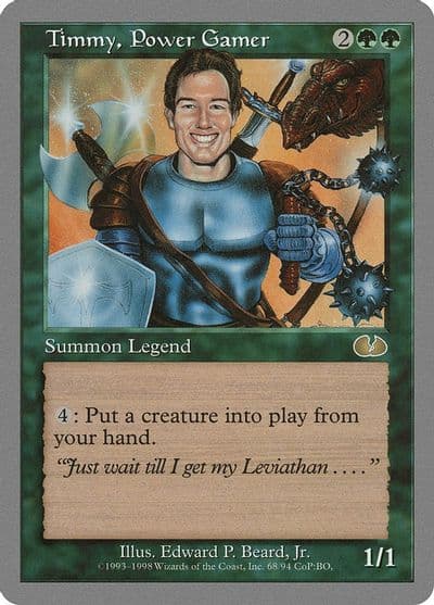 Timmy Power Gamer Unglued Magic card
