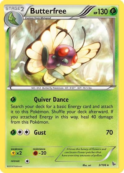 Butterfree XY - Flashfire Pokemon card