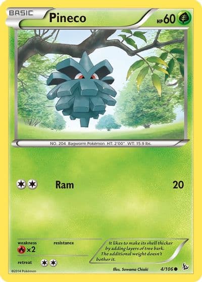 Pineco XY - Flashfire Pokemon card
