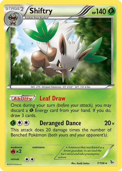 Shiftry XY - Flashfire Pokemon card