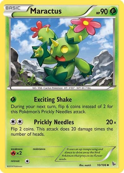 Maractus XY - Flashfire Pokemon card