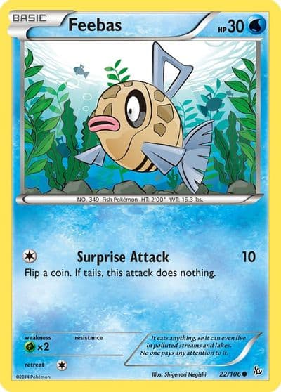 Feebas XY - Flashfire Pokemon card