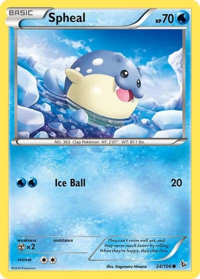 Spheal XY - Flashfire Pokemon card
