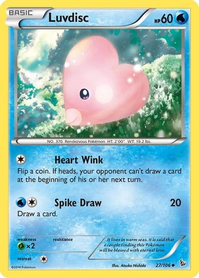 Luvdisc XY - Flashfire Pokemon card