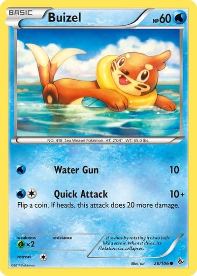 Buizel XY - Flashfire Pokemon card