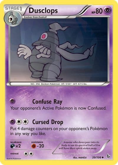 Dusclops XY - Flashfire Pokemon card