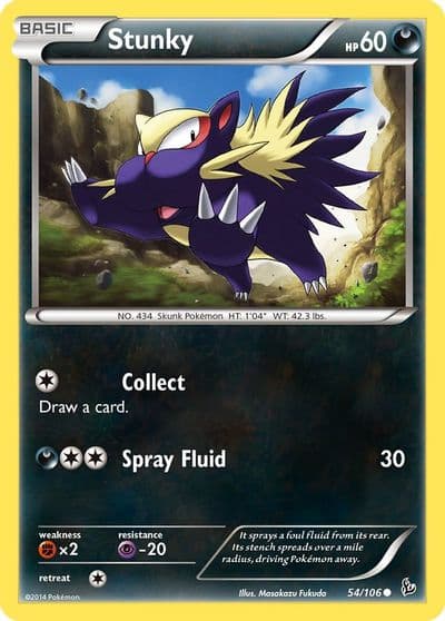 Stunky (54) XY - Flashfire Pokemon card