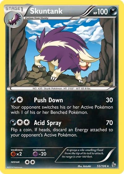 Skuntank XY - Flashfire Pokemon card