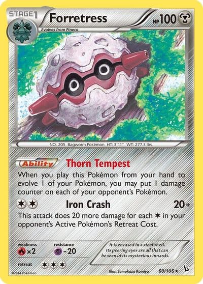 Forretress XY - Flashfire Pokemon card