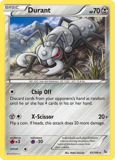 Durant XY - Flashfire Pokemon card